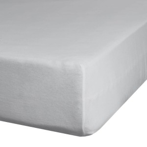 Prześcieradło z gumką 160x200cm Jasnoszare