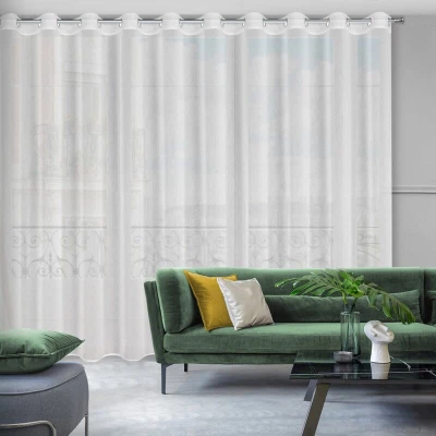 Firana Gotowa 300x250cm Biała na przelotkach