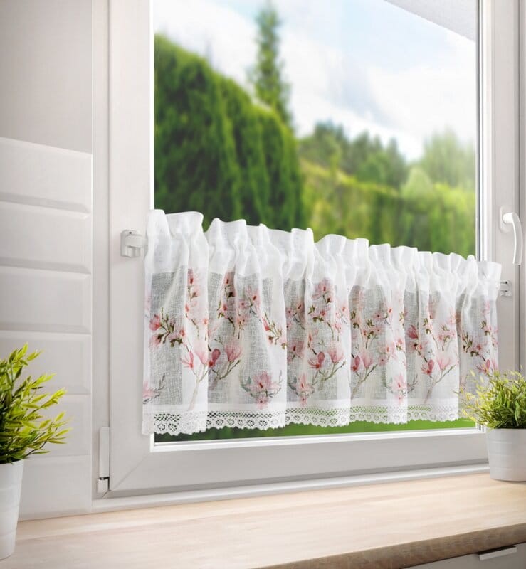Firana Gotowa 150x30cm Biała