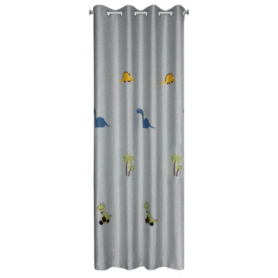 Zasłona Gotowa 140x250cm Srebrny na przelotkach