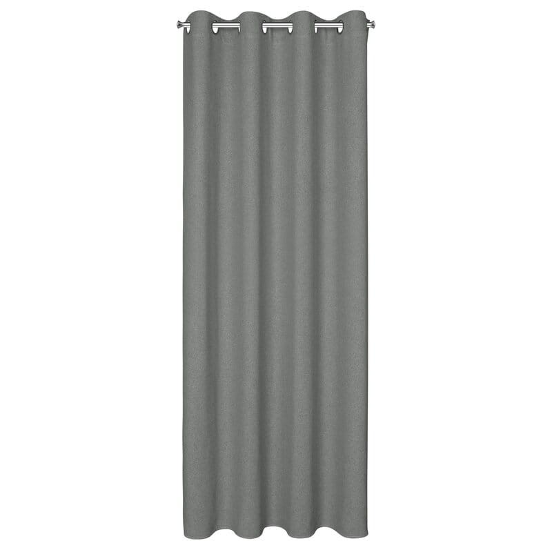 Zasłona Gotowa 140x250cm Szara na przelotkach