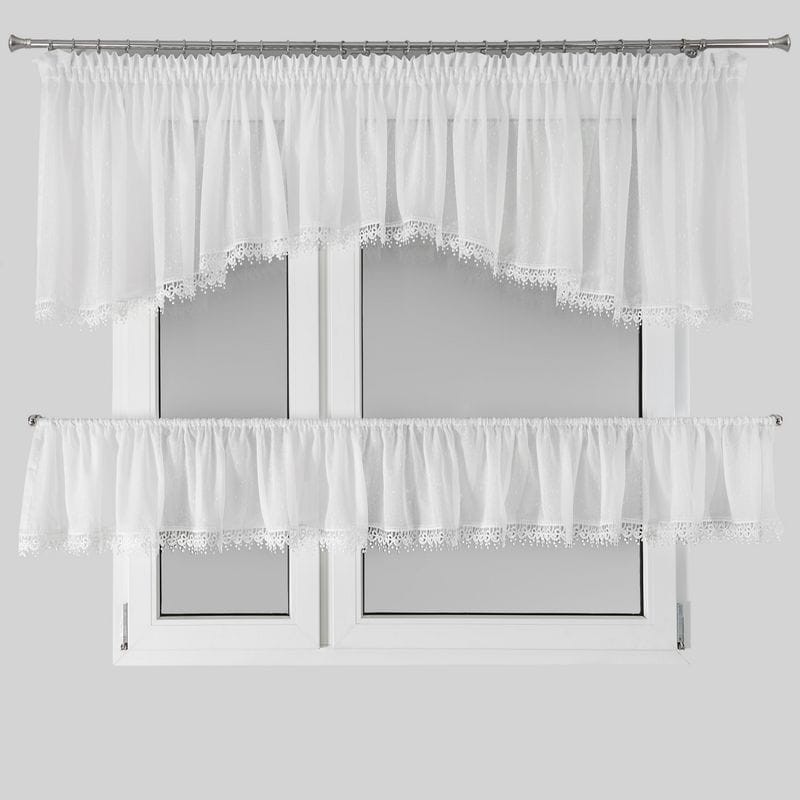 Firana Gotowa 400x65cm Biała