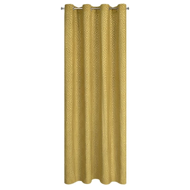 Zasłona Gotowa 140x250cm Złota na przelotkach