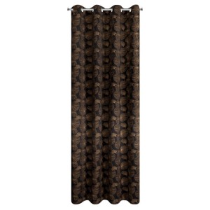 Zasłona Gotowa GOLD 140x250cm Czarna Na przelotkach