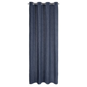 Zasłona Gotowa 140x250cm Granatowa na przelotkach
