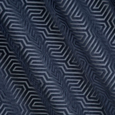Zasłona Gotowa 140x250cm Granatowa na przelotkach