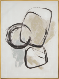 Obraz ręcznie malowany na płótnie 579 60x80cm Beżowy