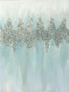 Obraz ręcznie malowany na płótnie 444A 60x80cm Złoty