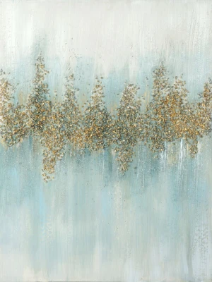 Obraz ręcznie malowany na płótnie 444B 60x80cm Złoty
