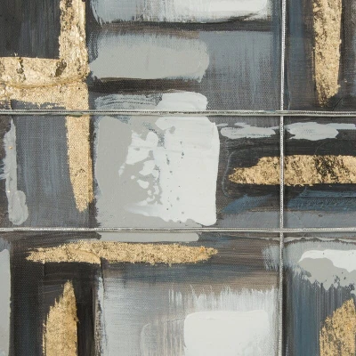 Obraz ręcznie malowany na płótnie 594 60x60cm Stalowy
