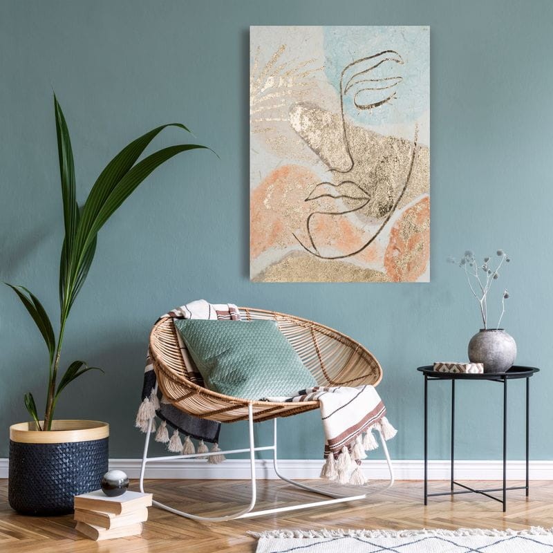 Obraz ręcznie malowany na płótnie 399A 50x70cm Beżowy