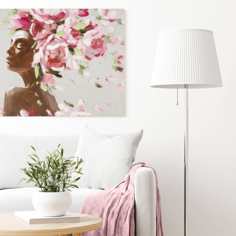 Obraz ręcznie malowany na płótnie 567B 90x60cm Szary