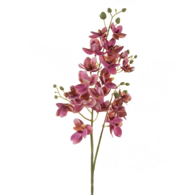 Kwiat Sztuczny Ozdobny Gałązka 77cm Różowy 6szt