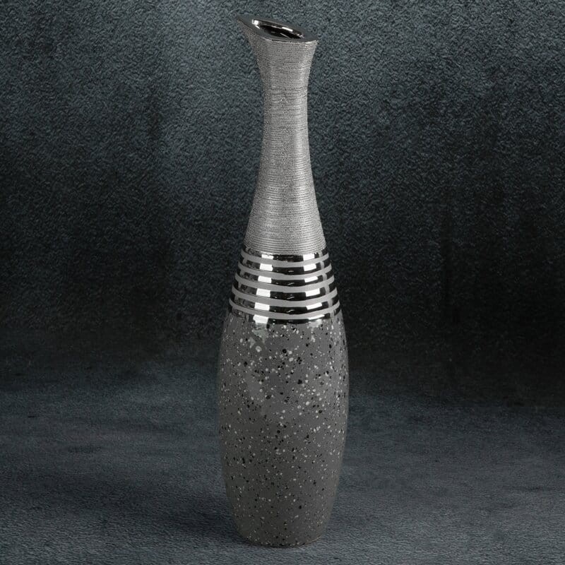 Wazon Dekoracyjny Neli 15x60cm Srebrny
