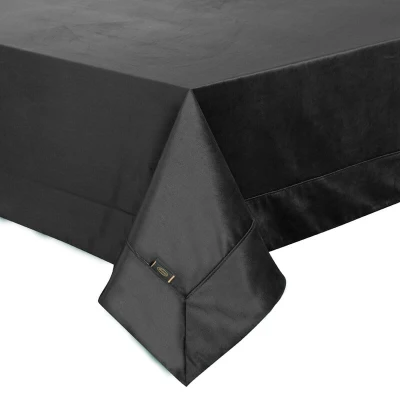 Obrus na stół Velvet 145x180cm Czarny