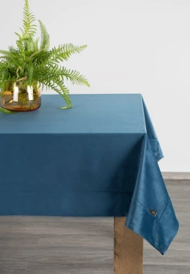 Obrus na stół Velvet 145x180cm Granatowy