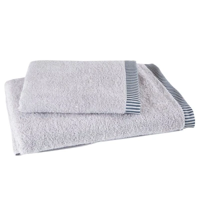 Komplet Ręczników bawełana 50x90 + 70x140 kpl 2szt srebrny