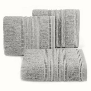 Ręcznik Kąpielowy Romeo 50x90 cm Stalowy 500 GSM 100% Bawełna