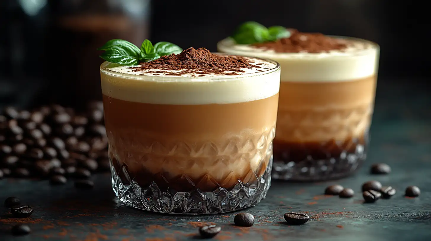 Drink z rumem i śmietaną kremową