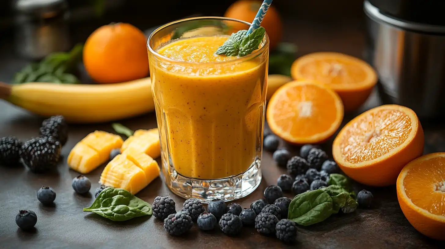 Smoothie z pomarańczą i bananem