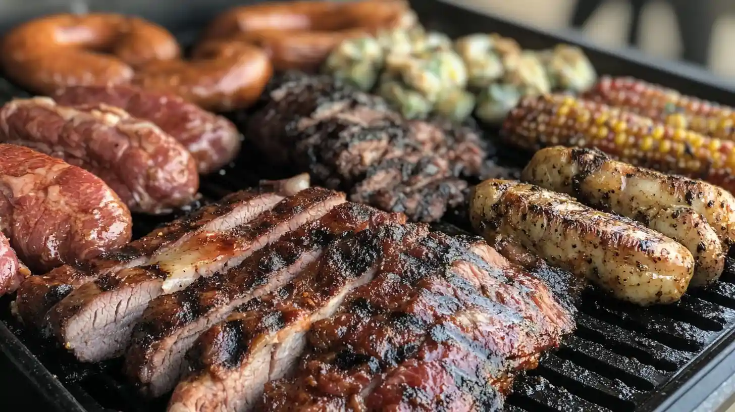 Pyszne jedzenie z bbq