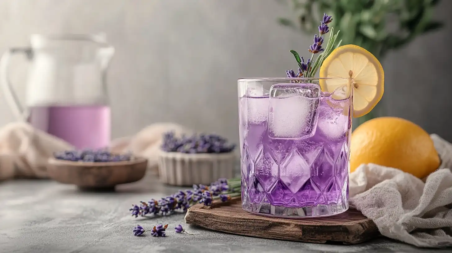 Lemoniada zrobiona z lawendy