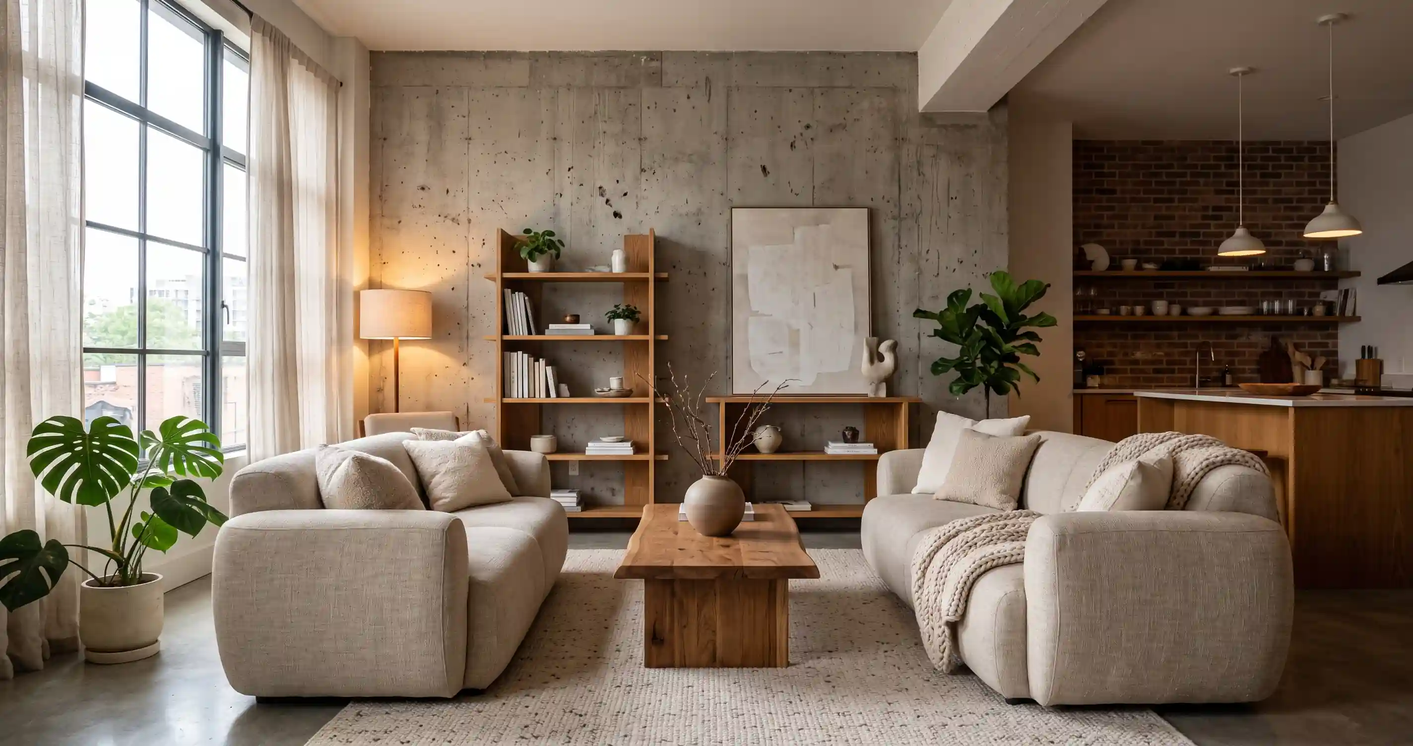 Jak urządzić mieszkanie w stylu organic brutalism?